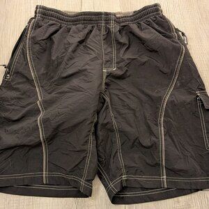 Louis Garneau Men's Cycling Shorts Black Size Large Nylon Quick Dry